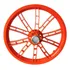 1   Roda Traseira Aro 14 Para Bike Nathor Laranja S   Eixo 