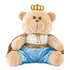 1 Urso Príncipe Luxo Pelúcia Nichos M Decoração Azul Bebê
