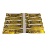 10 Adesivos Caution Para