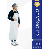 10 Aventais Brancos Pvc Napa Reforçado Impermeável Cozinha Cor Branco