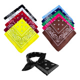 10 Bandanas Varias Cores