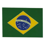 10 Bandeira Do Brasil Emborrachada Auto Relevo Impactus