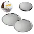 10 Bandeja 40 Cm Redonda Garçom Aço Inox Luxo Premium Hotel Cor Cinza