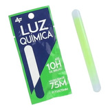 10 Bastão Luminoso Luz Química Pesca Noturna   Alcance 75m Cor Verde
