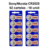 10 Baterias Cr2025 3v