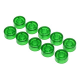 10 Botões Topper Protetor Pedal Footswitch Night Glow Verde