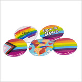 10 Botons Botton Buttons Broche Lgbt  Orgulho Gay Amor 3 5cm