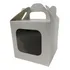 10 Caixas Para Panetone 100g Ou Caneca Visor 10x10x10 Branco