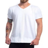 10 Camiseta Gola V Sublimação Camisa Malha Blusa Atacado