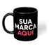 10 Canecas Pretas: Logo E Texto Café Exclusivos