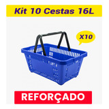 10 Cesta Plastica Supermercado