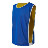 10 Coletes Dupla Face Futebol treino Azul X Amarelo