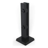 10 Coluna Torre Preta Guarda Corpo Inox 40 Cm 2 Furos