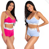 10 Conjuntos Lingerie Shortinho