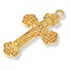 10 Crucifixos 4,5cm Dourado Para Montar Terços E Artesanatos