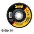 10 Disco Flap 115mm 4.1/2 Madeira E Aço Cônico Grão36 Fertak