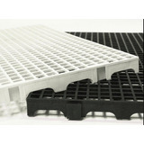10 Estrado Plastico Pallet Piso Cor Preto 50x25x2 5 Cm