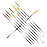 10 Flecha Seta Ek Archery Em Fibra De Vidro 30 Pol Para Arco