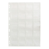 10 Folhas Plastico Moedas