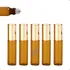 10 Frascos Vidro Ambar Rollon 5ml Óleos Essenciais Anti Uv
