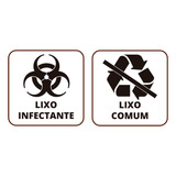 10 Kits Adesivos Lixo