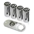 10 Kits Bico Pneu Roda Cromado Antifurto Volkswagen Gol