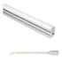 10 Lampada Led Tubular T5 120cm 4000k Base/calha Completa