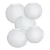 10 Lanterna Oriental Luminaria Japonesa Luminaria Chinesa Cor Branco Liso