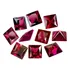 10 Lindos Rubís Coríndon Verm. Sangue Carrê 2x2mm 0.60cts