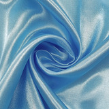 10 Metro - Tecido Cetim Charmousse - Variedade De Cores Cor Azul Bebê