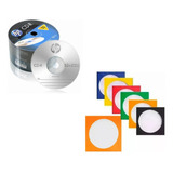 10 Mídia Virgem Cd-r Hp Logo 700 Mb C/l Envelope