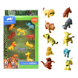 10 Miniaturas Animais Safari