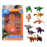 10 Miniaturas Dinossauro Brinquedos Infantil Realistas