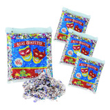 10 Pacotes De Confete Carnaval Colorido Reciclável 100g Cada