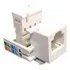 10 Pçs Keystone Rj11 Femea Cat3 Branco Telefonia Kit 10 Pçs