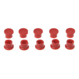 10 Pcs Tampas Vermelhas
