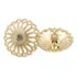 10 Peças Botão De Costura Metal 25mm Strass Dourado Roupa