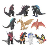 10 Peças De Boneco De Ação De Anime Godzilla, Boneco De Cole