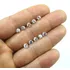 10 Peças Topázio Branco Lapidado Redondo 4 Mm Para Riviera 