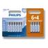 10 Pilhas Bateria Aaa Alcalina Philips 3a Palito 1 Cartela
