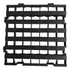 10 Pisos   Pallet Estrado Plástico 4 5 X 40x40 Modular Piso Cor Preto