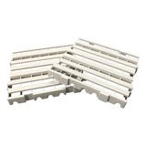 10 Pisos Plasticos Branco Estrado Plastico 40x40 Cm Forte