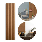 10 Placas Decorativas Ripada Freijó Autocolante 50x11cm