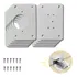 10 Placas Para Consertar Dobradiça Armário Mdf Porta Reparo