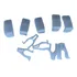 10 Presilha Trava Fixar Rabeta Nylon Biz 125 110 fan 125 150