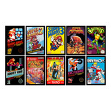 10 Quadro Decorativo Nintendo Grande 30x42 Cm A3 Nes