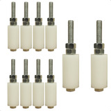 10 Roletes Guia Para Portão De Correr 50x20mm