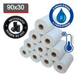 10 Rolos Etiqueta 90x30 Bopp Zebra Argox Elgin Cor Branco