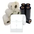 10 Rolos Etiqueta Couche 100x60 (mm) 10x6 Cm + 5 Ribbon