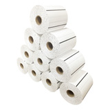 10 Rolos Etiqueta Nylon Resinado 25x50 X4 Colunas Composição